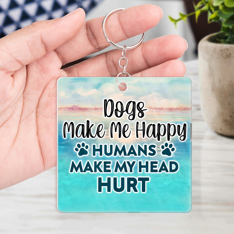 A Bond That Can't Be Broken With My Dog - Gift For Dog Lovers, Dog Mom, Dog Dad - Personalized Acrylic Keychain