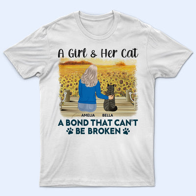 A Connection That Can’t Be Broken - Gift For Cat Lovers, Cat Mom, Cat Dad - Personalized T Shirt