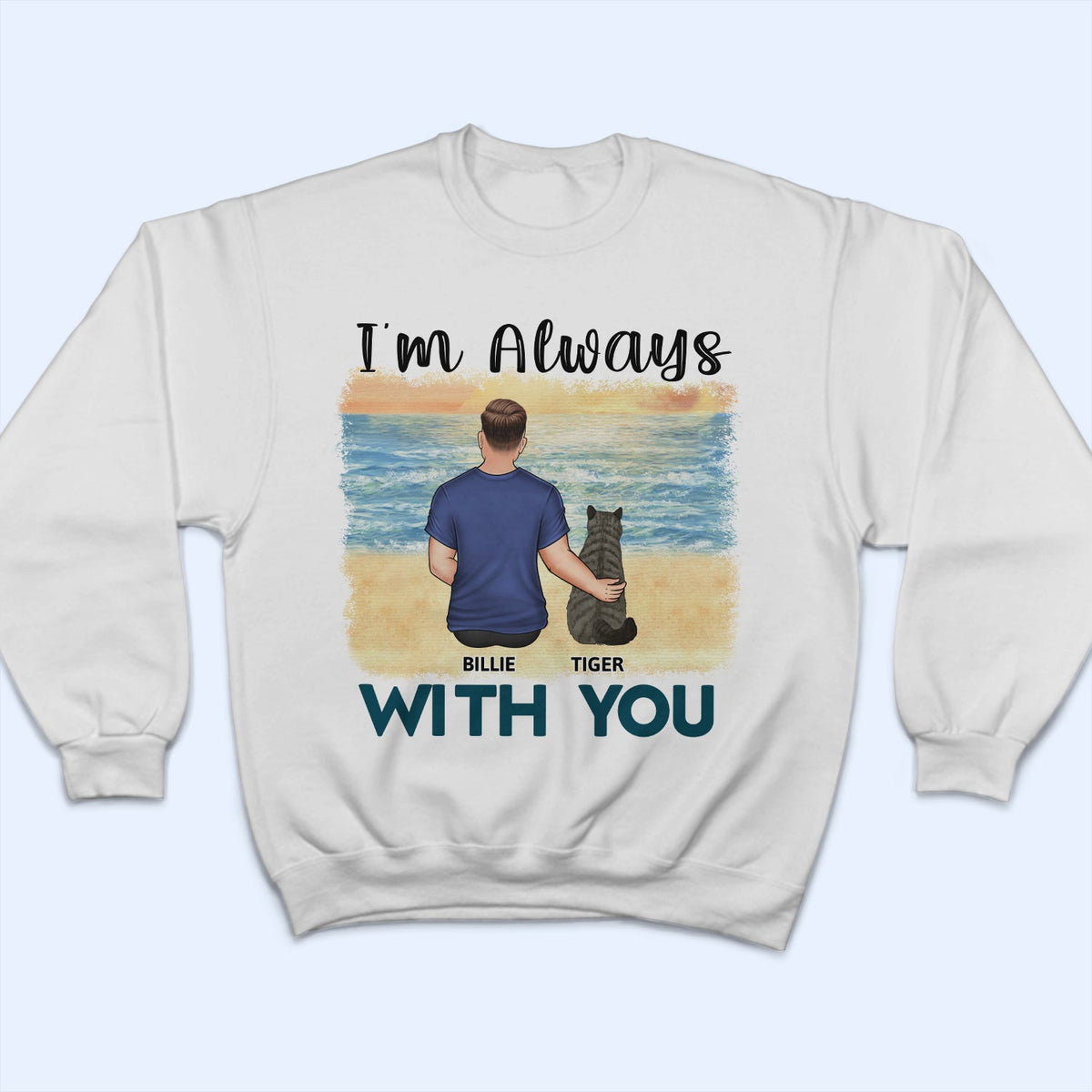 A Connection That Can’t Be Broken - Gift For Cat Lovers, Cat Mom, Cat Dad - Personalized T Shirt