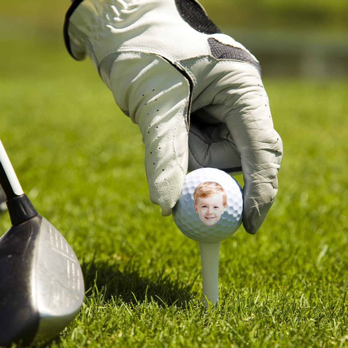Custom Photo Best Daddy By Par - Personalized Golf Ball