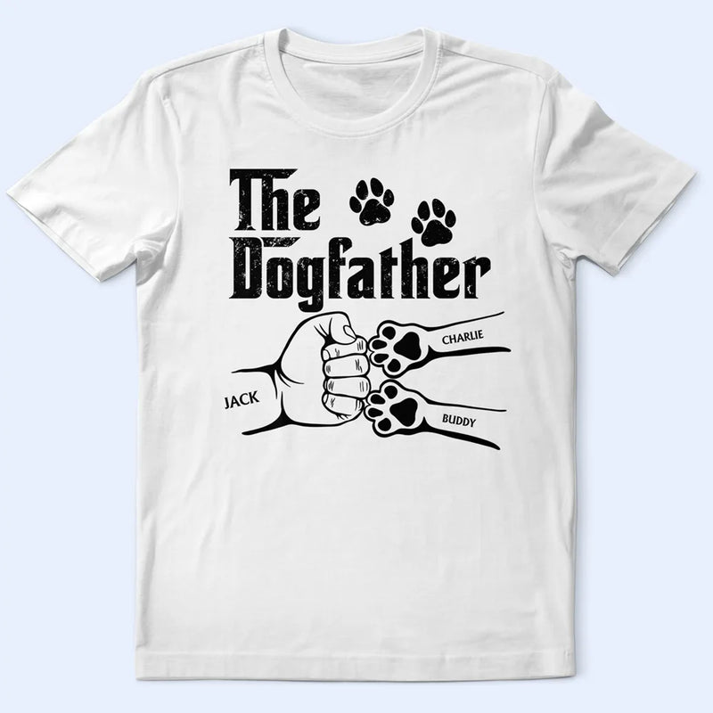 The Dogfather Fist Bump - Personalized T Shirt