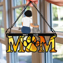Sympathy Dog Mom Pet Memorial - Personalized Window Hanging Suncatcher Ornament