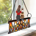Sympathy Dog Mom Pet Memorial - Personalized Window Hanging Suncatcher Ornament