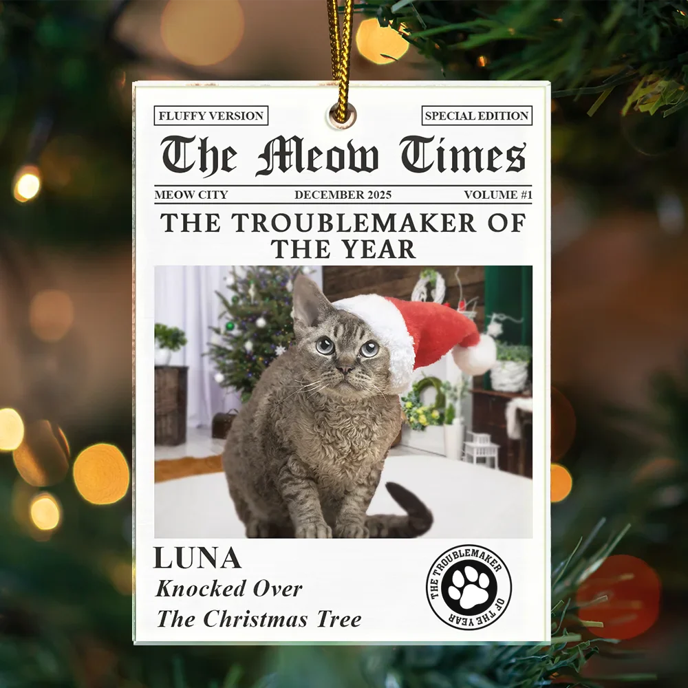 Custom Photo The Dog Times The Meow Times - Personalized Custom Shaped – The Next Custom Gift