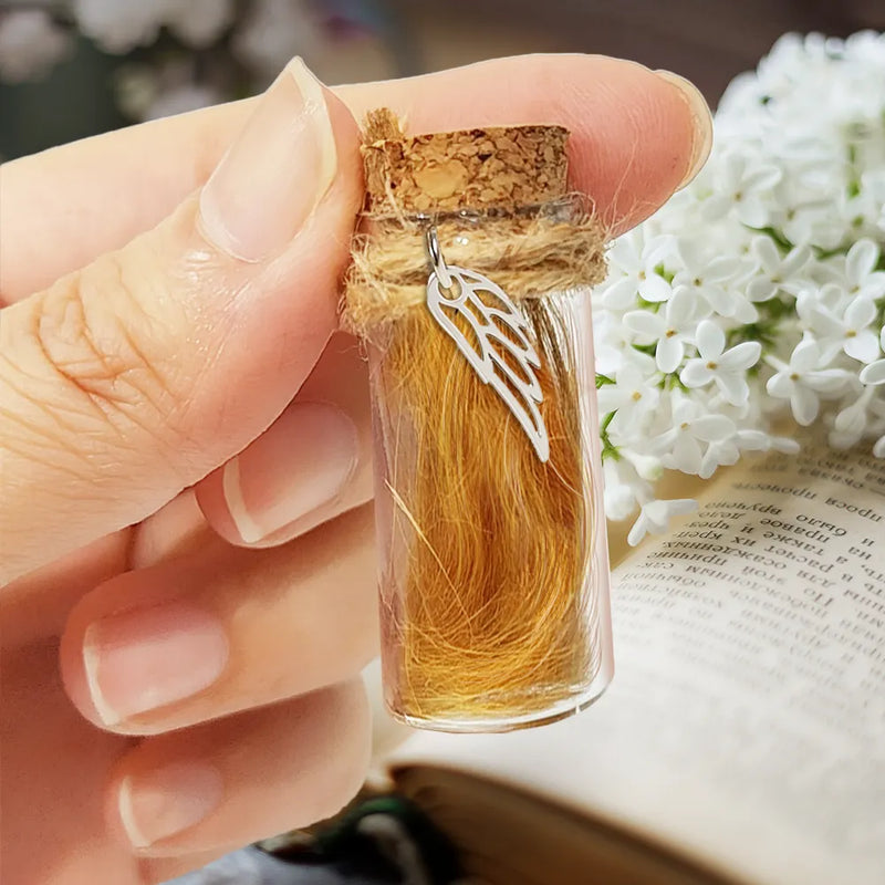 Pet Memorial Fur Keepsake Forever In My Heart - Personalized Custom Photo Wooden Box With Glass Jar