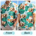 Custom Photo Funny Pet Faces - Gift For Men, Dog And Cat Lovers - Personalized Custom Hawaiian Shirt