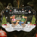 This Is Us A Little Bit Of Crazy - Personalized Medallion Acrylic Ornament