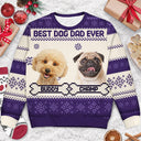 Custom Photo Funny Pet Face Best Dog Mom Ever - Personalized Unisex Ugly Sweater