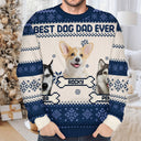 Custom Photo Funny Pet Face Best Dog Mom Ever - Personalized Unisex Ugly Sweater
