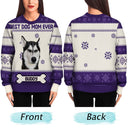 Custom Photo Funny Pet Face Best Dog Mom Ever - Personalized Unisex Ugly Sweater