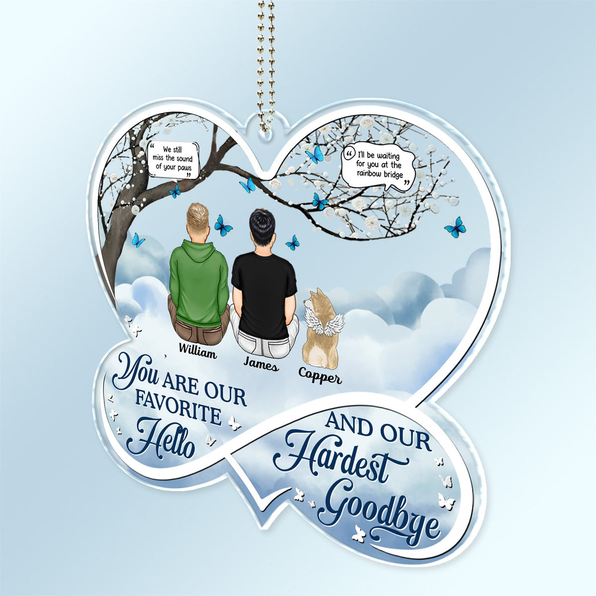 If Love Could Have Saved You, You Would Have Lived Forever - Memorial Gift For Dog Lovers, Cat Lovers - Personalized Acrylic Car Hanger