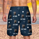 Custom Photo Funny Best Dad Ever I Love My Dad - Personalized Unisex Beach Shorts