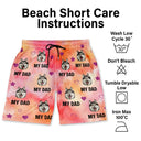 Custom Photo Funny Best Dad Ever I Love My Dad - Personalized Unisex Beach Shorts
