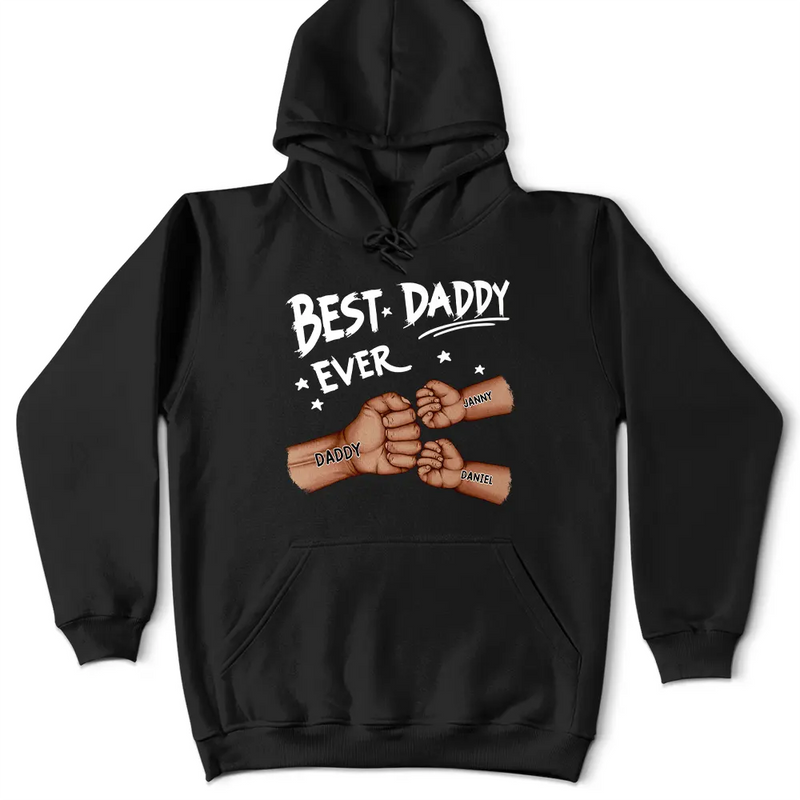 Fist Bump Best Dad Grandpa Ever - Personalized T Shirt