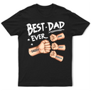 Fist Bump Best Dad Grandpa Ever - Personalized T Shirt