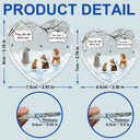 They Still Talk About You Memorial Cats Dogs - Personalized Heart Shaped Glass Ornament