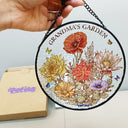 Peties Grandma Garden Stained Glass Window Hanging Suncatcher