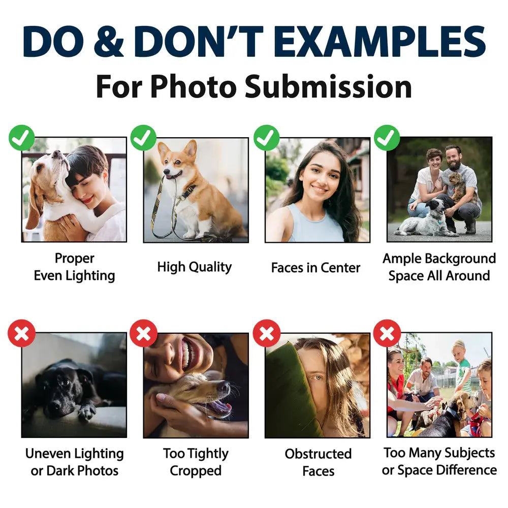 Custom Photo Funny Visitors Must Be Approved By This Dog - Personalized Doormat